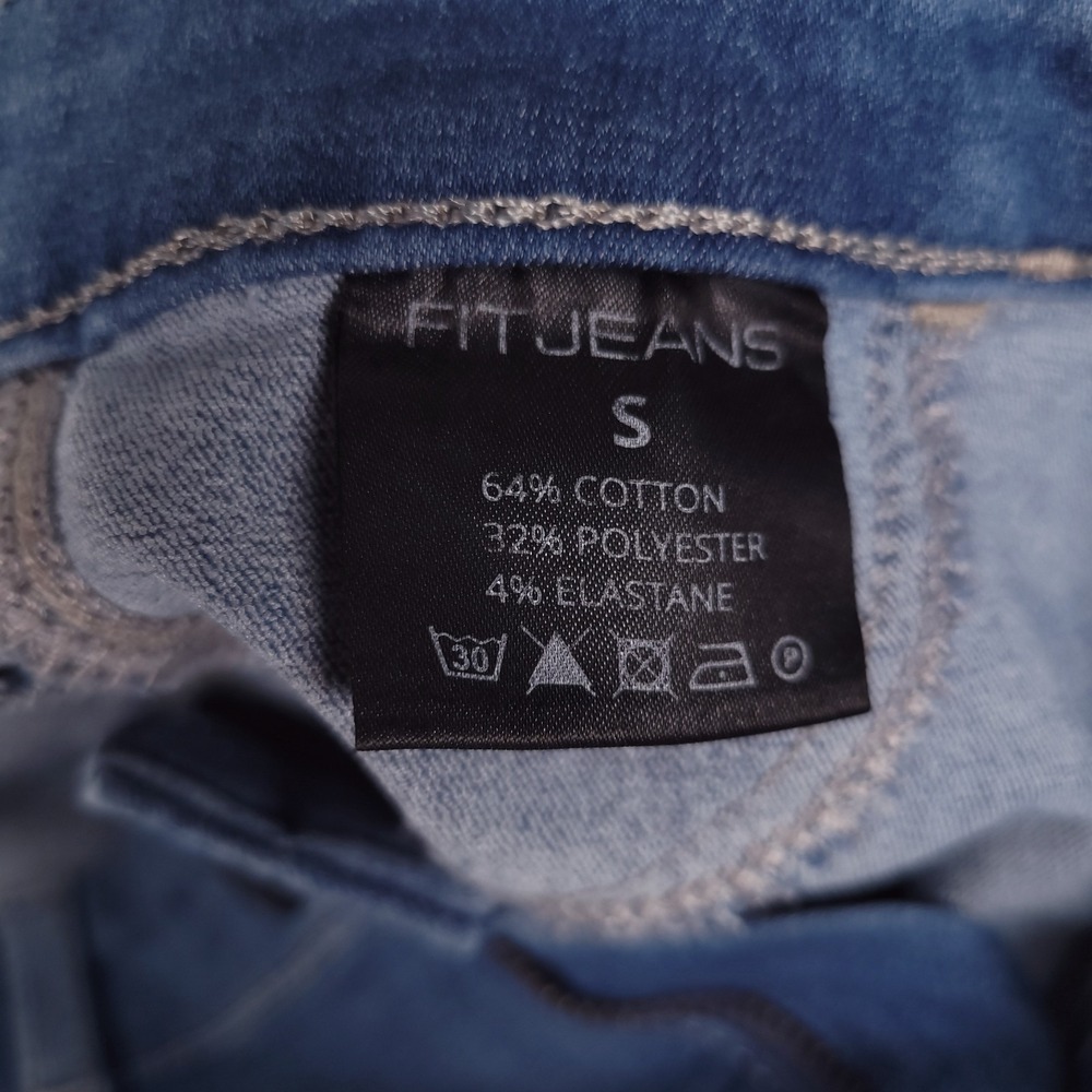 FIT JEANS Size SMALL Frame Skinny Arctic Light Wash Blue Denim 24x28 NEW - Picture 9 of 16